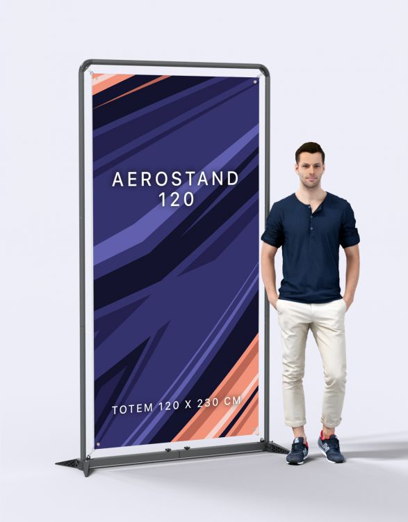 AEROSTAND 120  Wall Display Stand 120X230cm