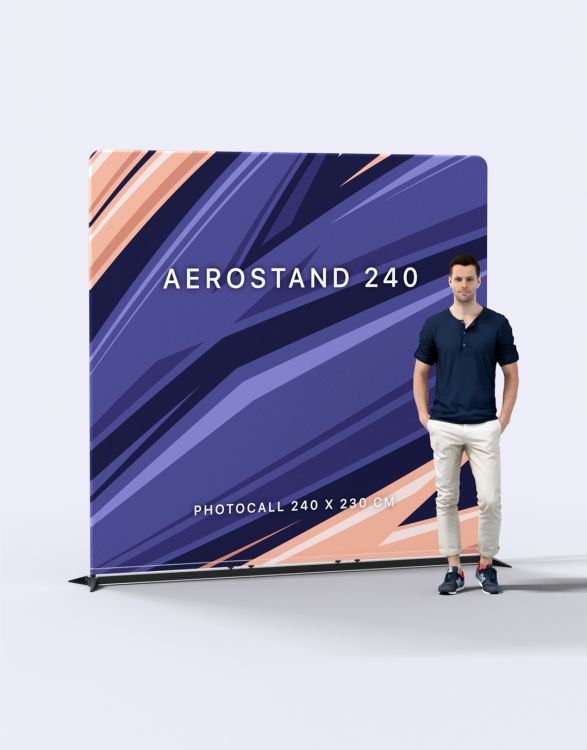 AEROSTAND 240  Wall Display Stand 100x200cm