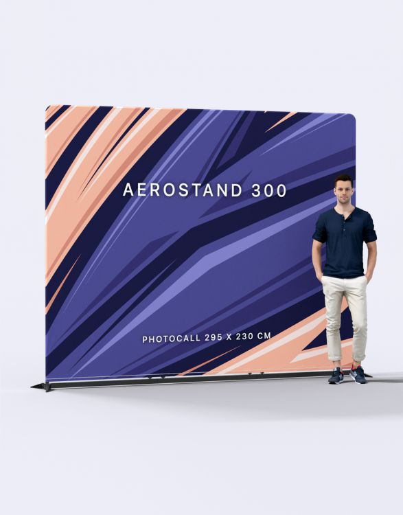 AEROSTAND 300  Wall Display Stand 100x200cm